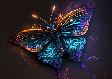 Tropics Butterfly Neon
