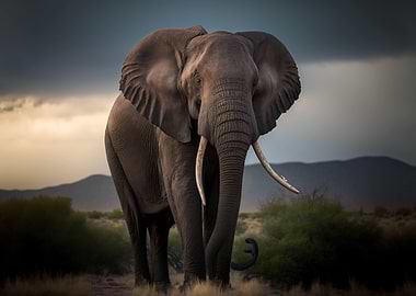 Majestic Bull Elephant