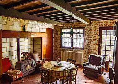 Rustic dining room