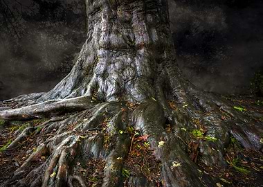 An ancient tree trunk