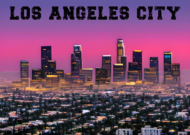 Los Angeles City Skyline