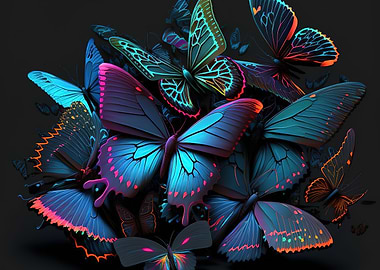 Tropics Butterfly Neon