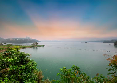 Sunrise at Sun Moon Lake