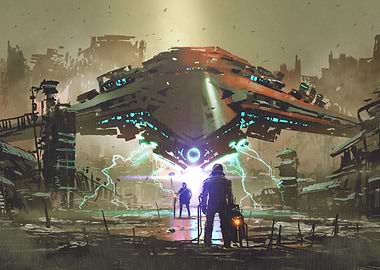 Spaceship futuristic