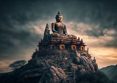 Meditating Buddha statue