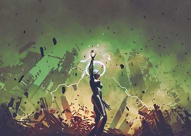 Fantasy future robot