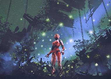 Fantasy future robot