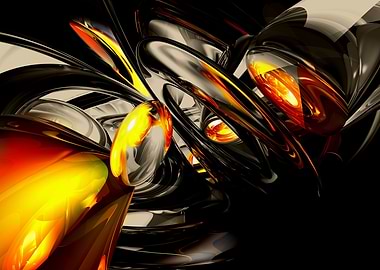 Liquid Chaos Abstract