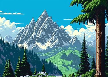 16bit The Alps in France