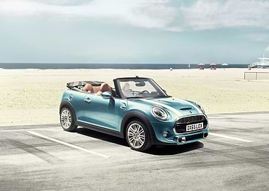 Mini Cooper Blue Green