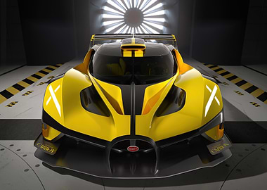 bugatti bolide yellow