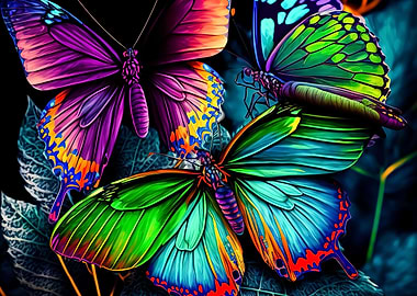 Tropics Of Blue Butterfly