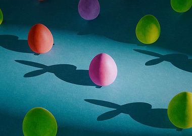 Egg with Rabbit as Shadow