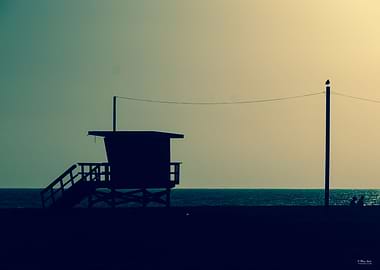 Santa Monica beach hut