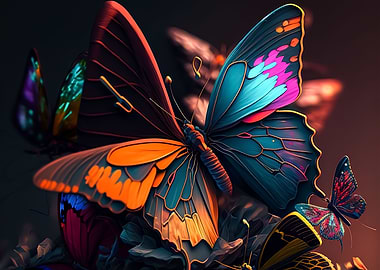 Tropics Of Blue Butterfly