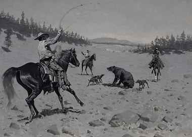 Cowboys Hunting Bear