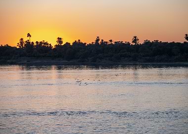 Sun Setting Over the Nile