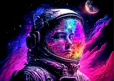 Astronaut Colorful