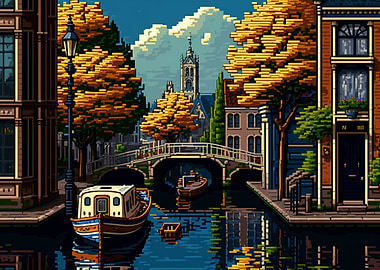16bit Canal of Amsterdam