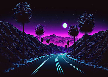 Retrowave Midnight Run