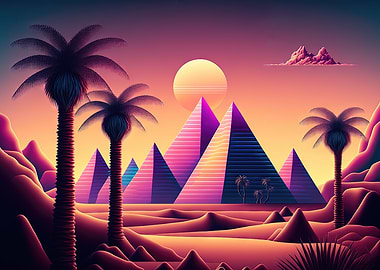 A Retro Synthwave Mirage