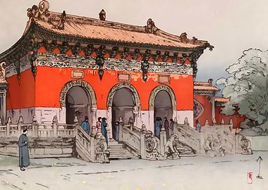 Ukiyo e Beiling Mausoleum