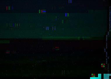Glitch and VHS texture ove