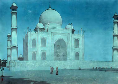 Ukiyo e Moonlight Mahal