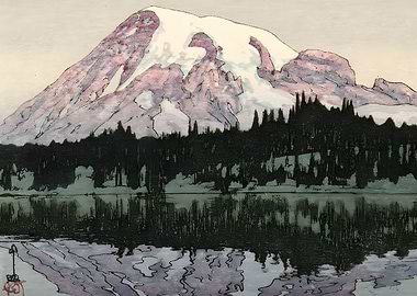 Ukiyo e Reflection Lakes