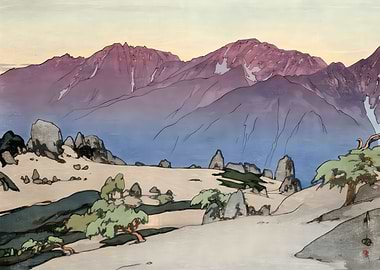 Ukiyo e Aino Mt Notori