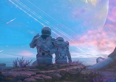 Sci Fi astronaut family