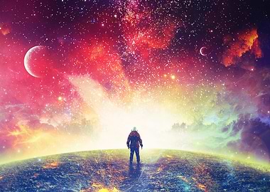 Sci Fi full colour galaxy