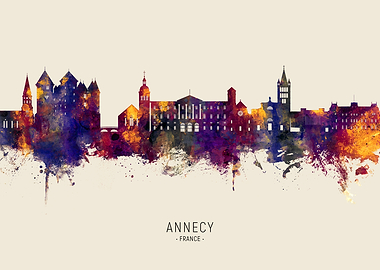 Annecy Skyline France