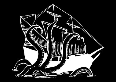 Ship and Octopus Animal Ri