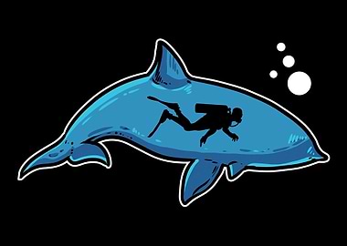 Dolphin Diver Scuba Diver
