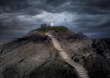Mumbles lighthouse steps