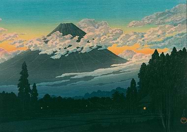 Kawase Hasui Mount Fuji