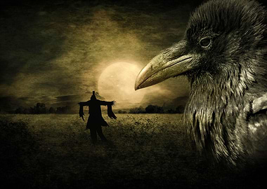 Horror Fantasy Crow Dark