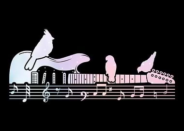 Electric Guitar Birds