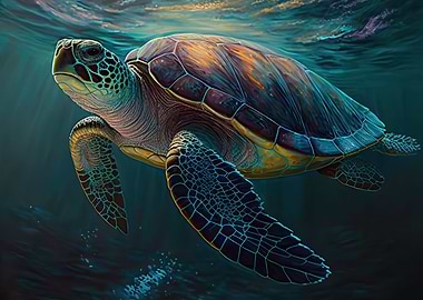 Sea Turtle watercolour