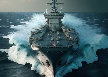 Aircraft Carrier Sunset