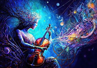 girl playing guitars