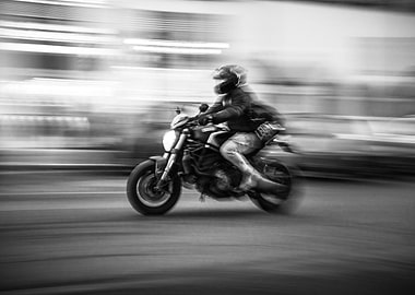 Motorcycle motion blur