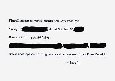 Document top secret redact