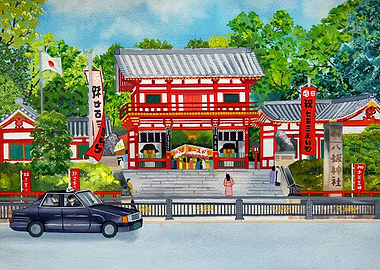 Gion shrine in Kyoto