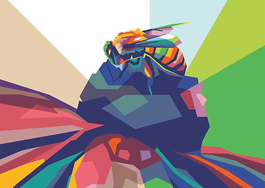 Honey bee Beautifull Art