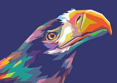 Eagle WPAP Popart