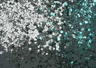 Teal Green Glitter Glam 1