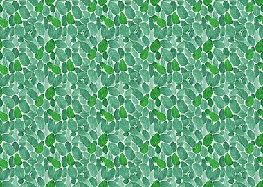 Cottagecore leaves printed