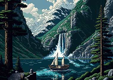 16bit Norwegian fjords 01